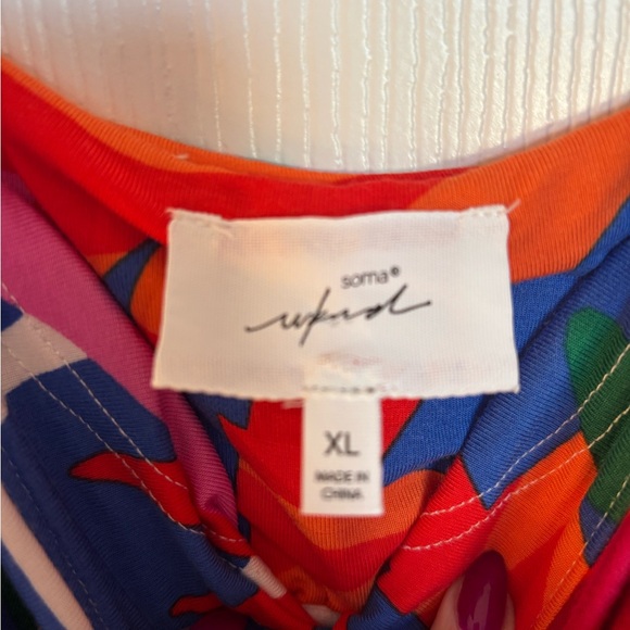 Colorful Abstract Maxi Dress - Picture 2 of 2